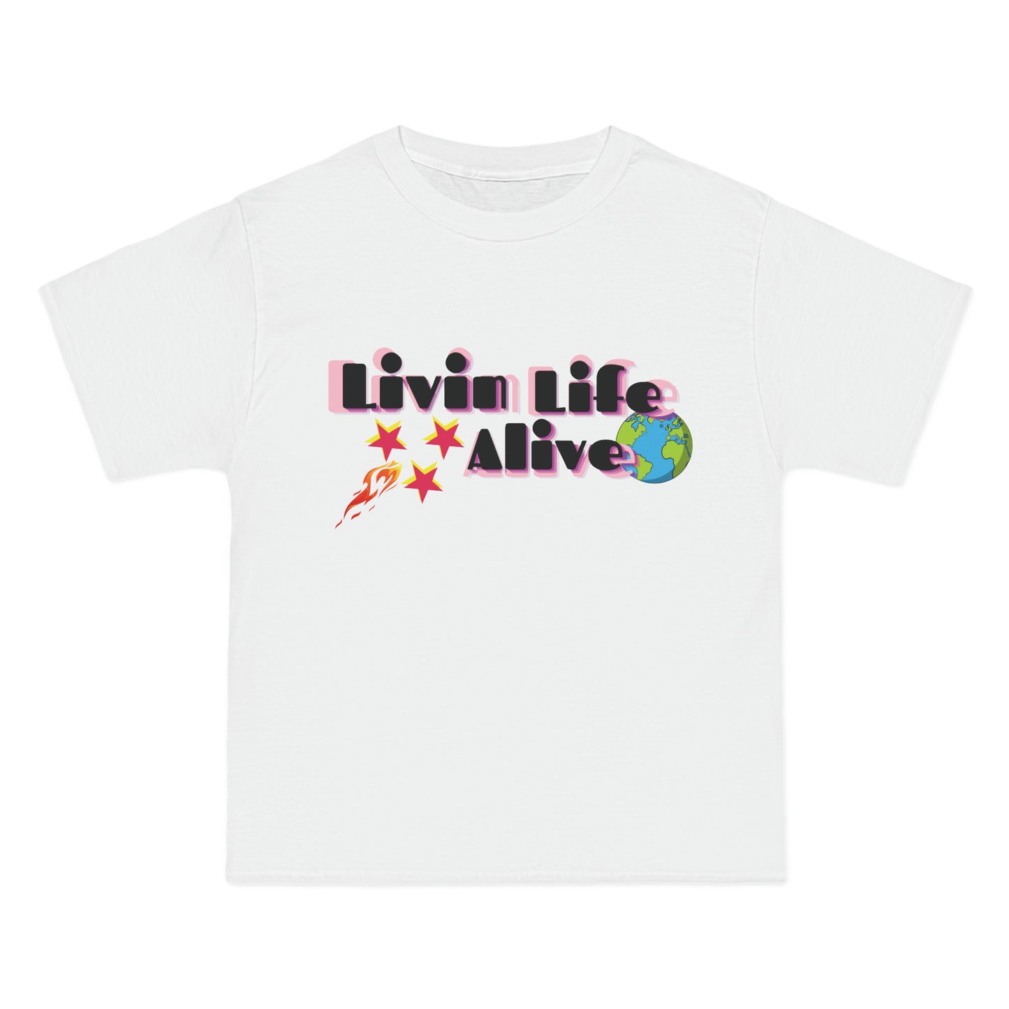 .LIVING LIFE ALIVE .AESTHETIC TEE