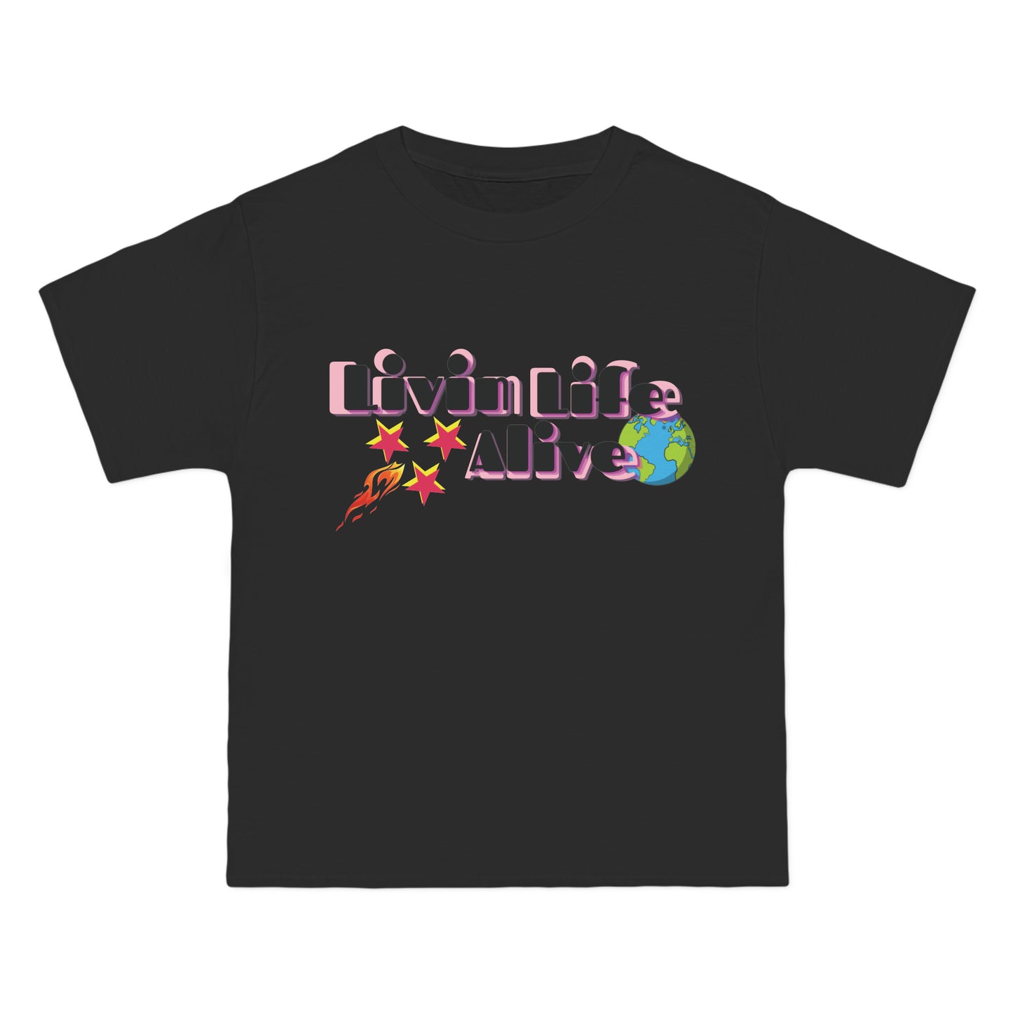 .LIVING LIFE ALIVE .AESTHETIC TEE